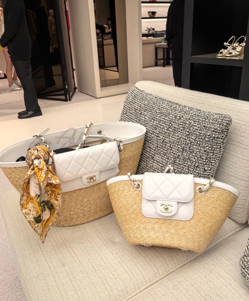 26ss Raffia shoulder bag (+2size)