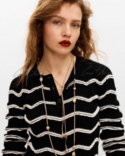 striped knitwear