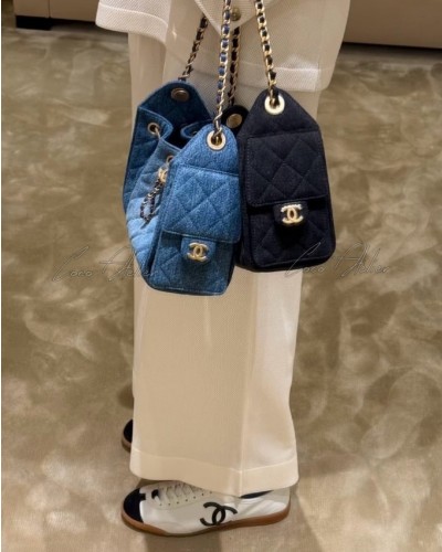 26 denim hobo mini bag