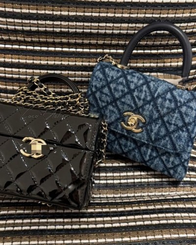 Coco Handle denim Mini Bag