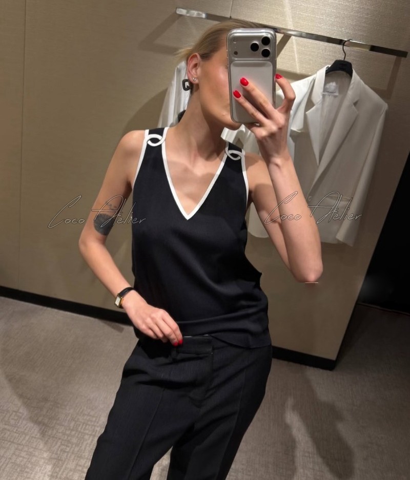 Shoulder cc silk sleeveless(+2color)