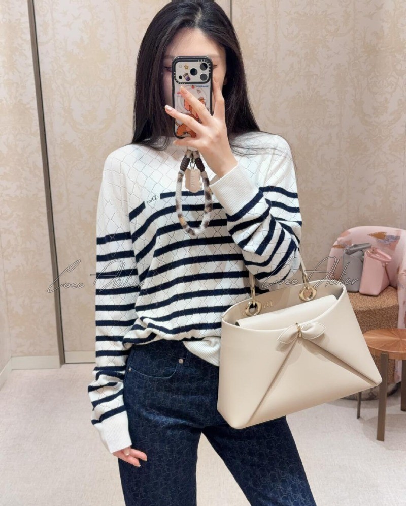 CD striped knitwear