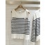 CD striped sleeveless knitwear