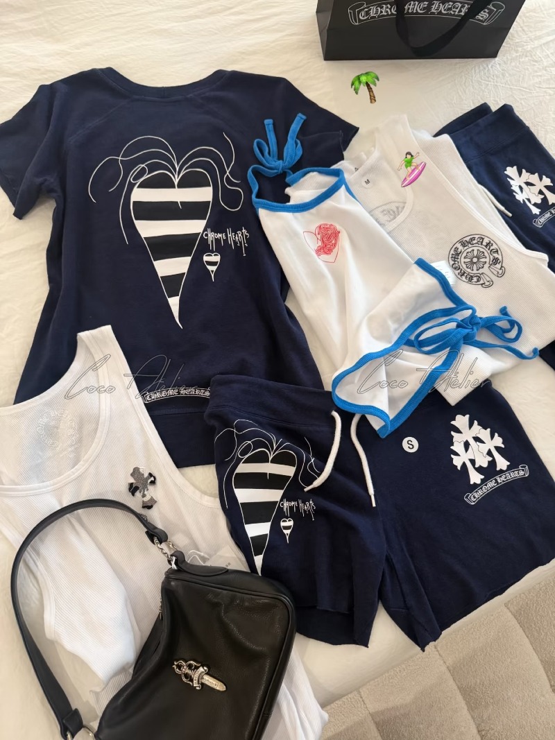 Chrome Navy T shirt & Pants