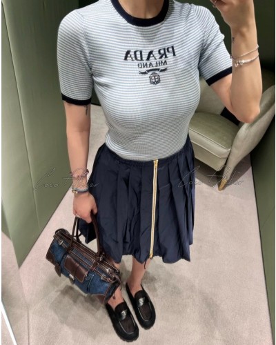 PR short-sleeved knitwear