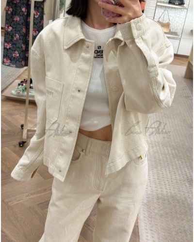 beige Roll-up Jacket