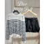 striped embroidered knitwear