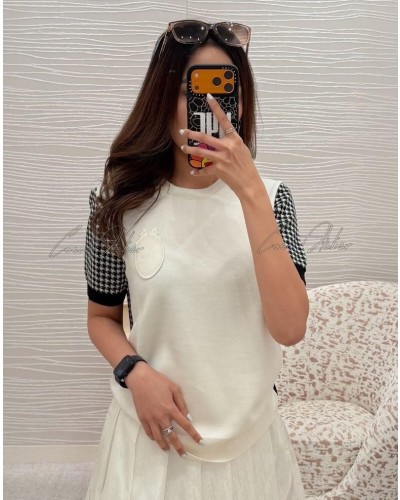 colouring short-sleeved knitwear