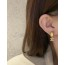 Gold CC Earring