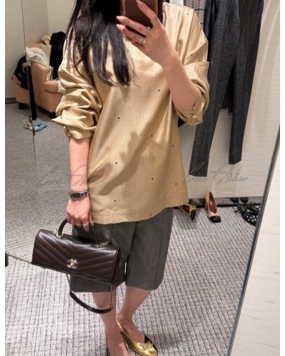cc silk blouse