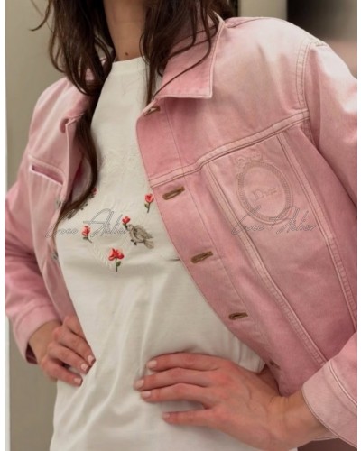 Pink Denim Jacket