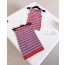 Red striped knitwear