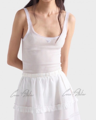 PR See-through sleeveless shirt