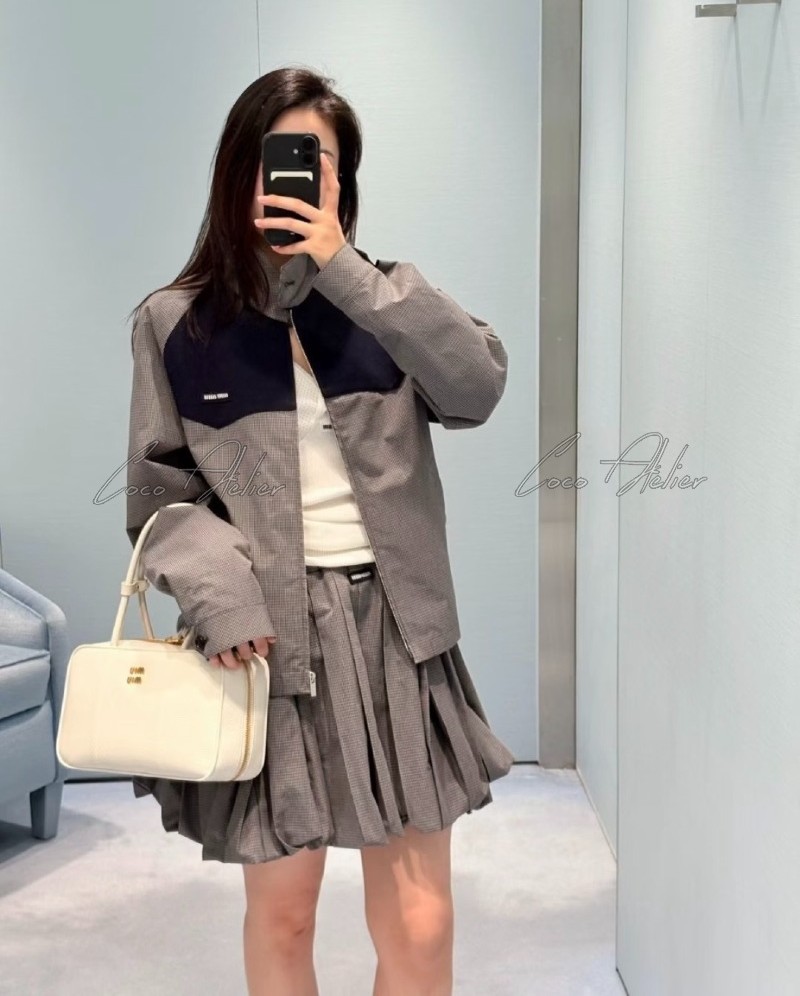 Miu Check Jacket