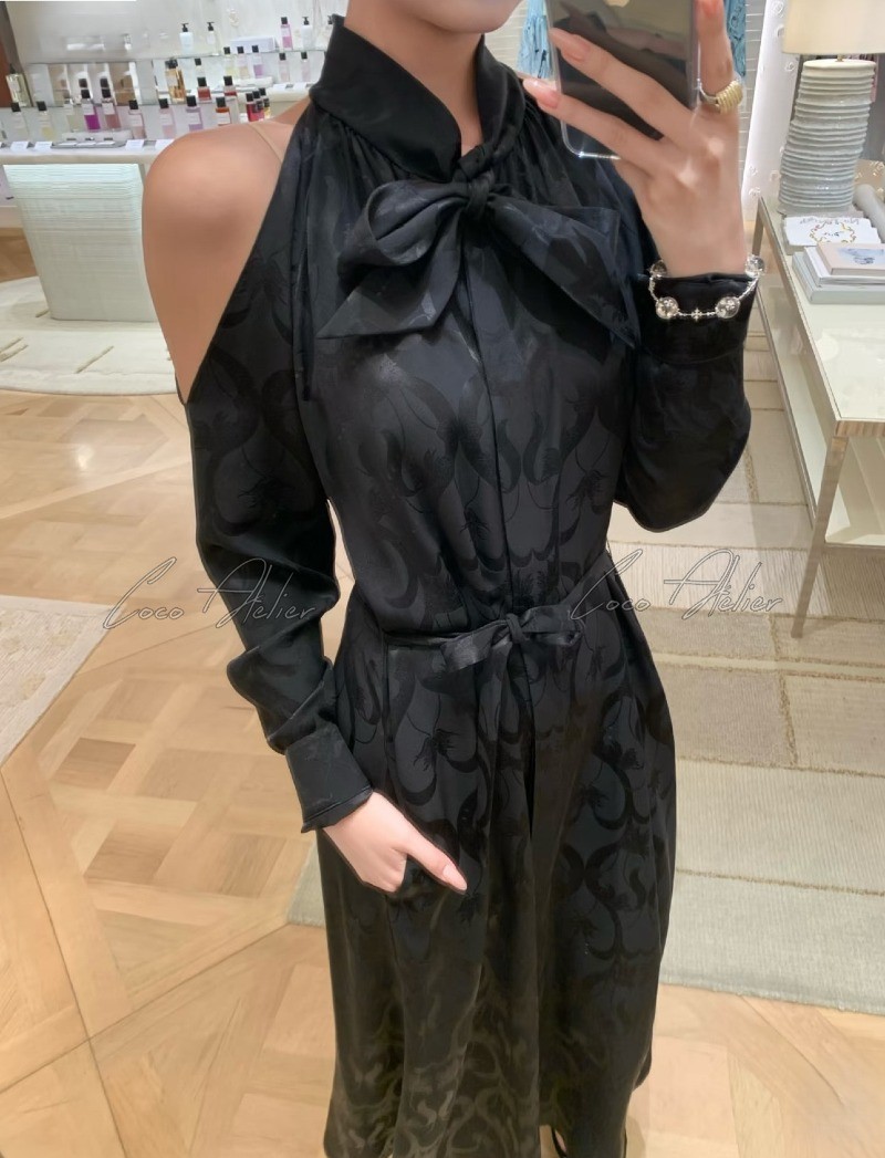 CD off-shoulder dress