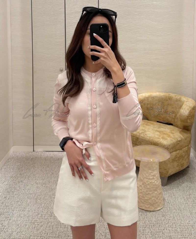 CD ribbon cardigan