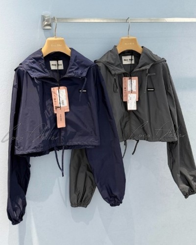 Miu cropped windbreaker