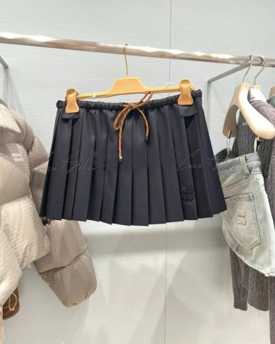 Miu pleated mini skirt