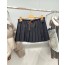 Miu pleated mini skirt