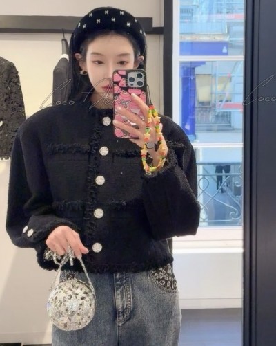 CC Crop Tweed Jacket