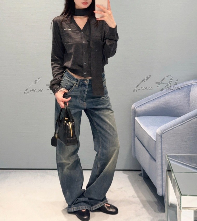 Miu Tie cardigan