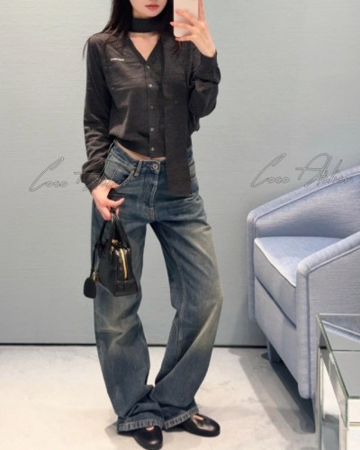 Miu Tie cardigan