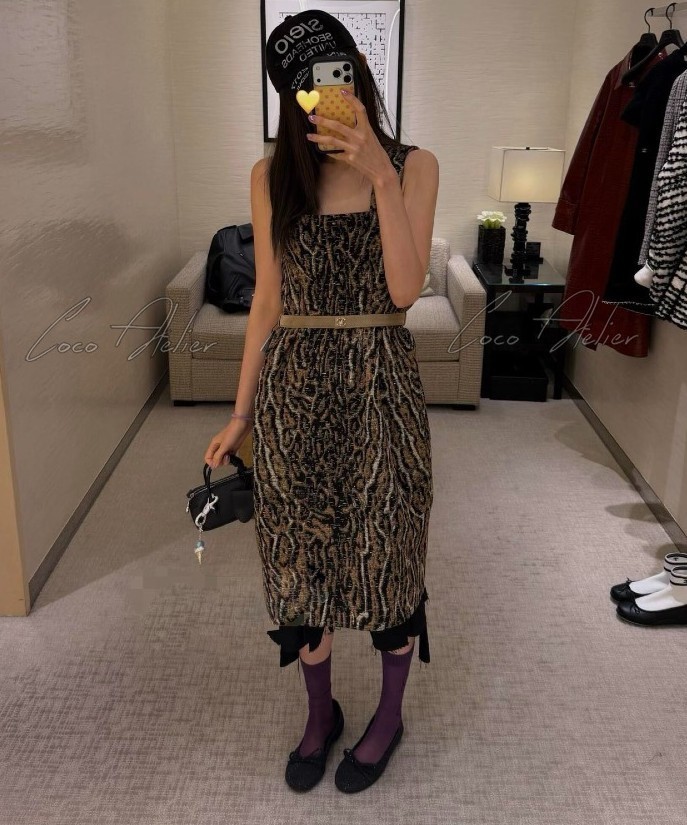 CC leopard print dress