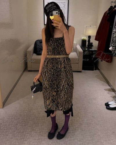 CC leopard print dress