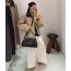 BV collared leather jacket