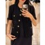 short-sleeve tweed jacket