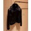 CC fur trim leather Jacket