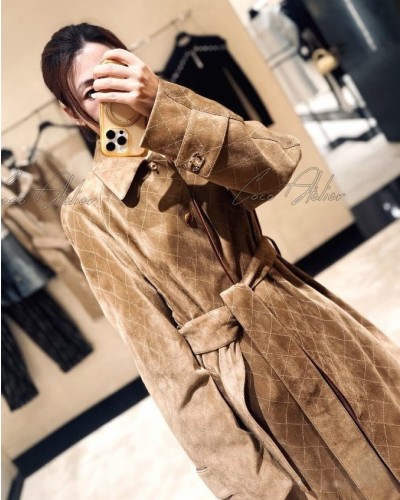 CC Suede long Coat