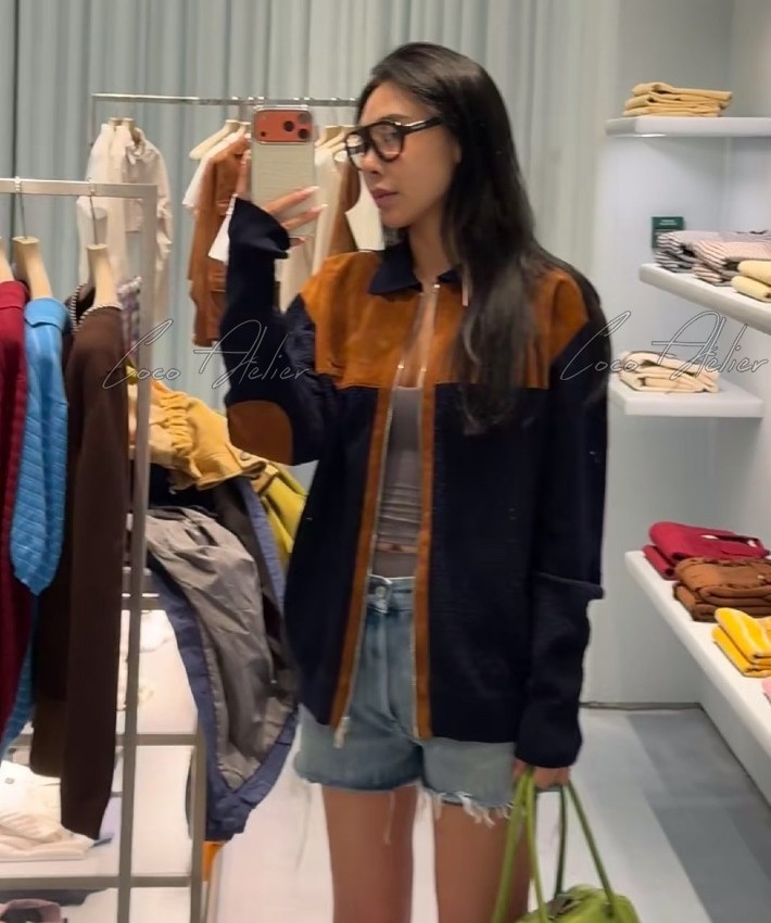 Miu Suede Knit Jacket