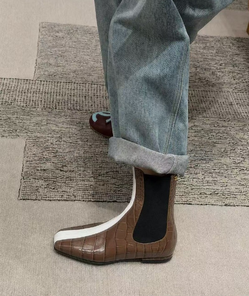 CC Crocodile Ankle Boots