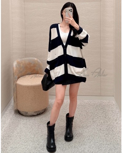 CD Striped cardigan