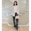 CD Tie-neck blouse