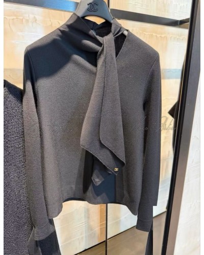 CC Ribbon-tie knit