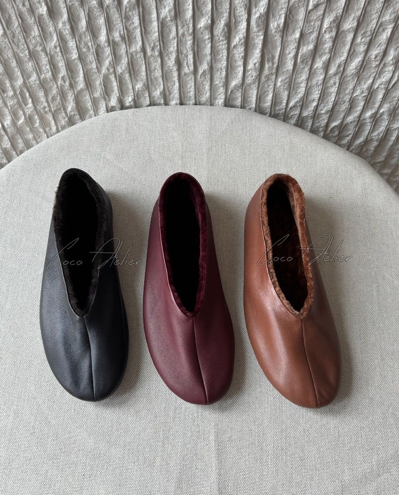 TR shearling flats(+3color)