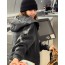 Chrome Sleeve lettering hooded zip-up