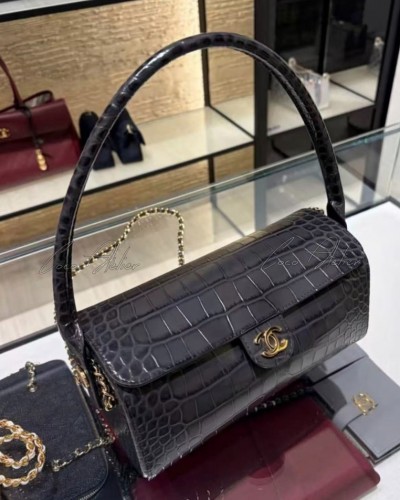 Crocodile Top-Handle Bag(+2color)
