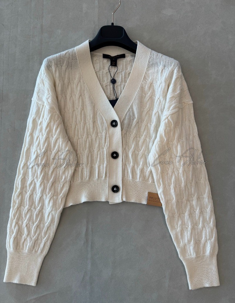 LV cropped cardigan