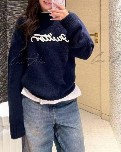 LV Navy Knit
