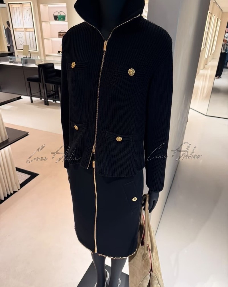 CC Knit Zip-up(+2color)