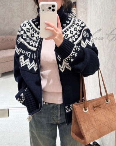 CD New Knit Zip-up