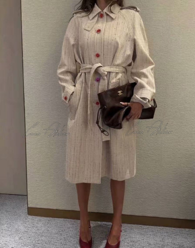 CC Tweed Trench Coat